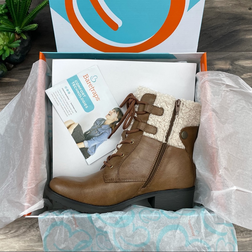 Baretraps ONeil Faux Fur Waterproof Combat Boots - Picture 9 of 11